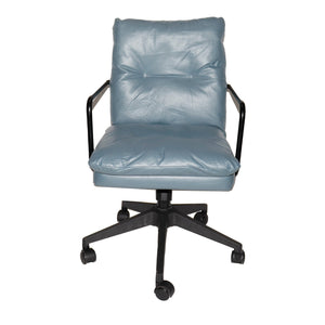 liuyefisher soft-cover office chair wrought iron office chair, 360-degree rotation, up and down lifting office chair