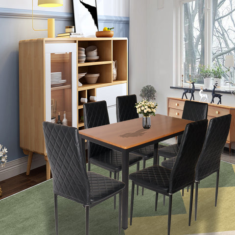 liuyefisher dining table and chair six-piece set